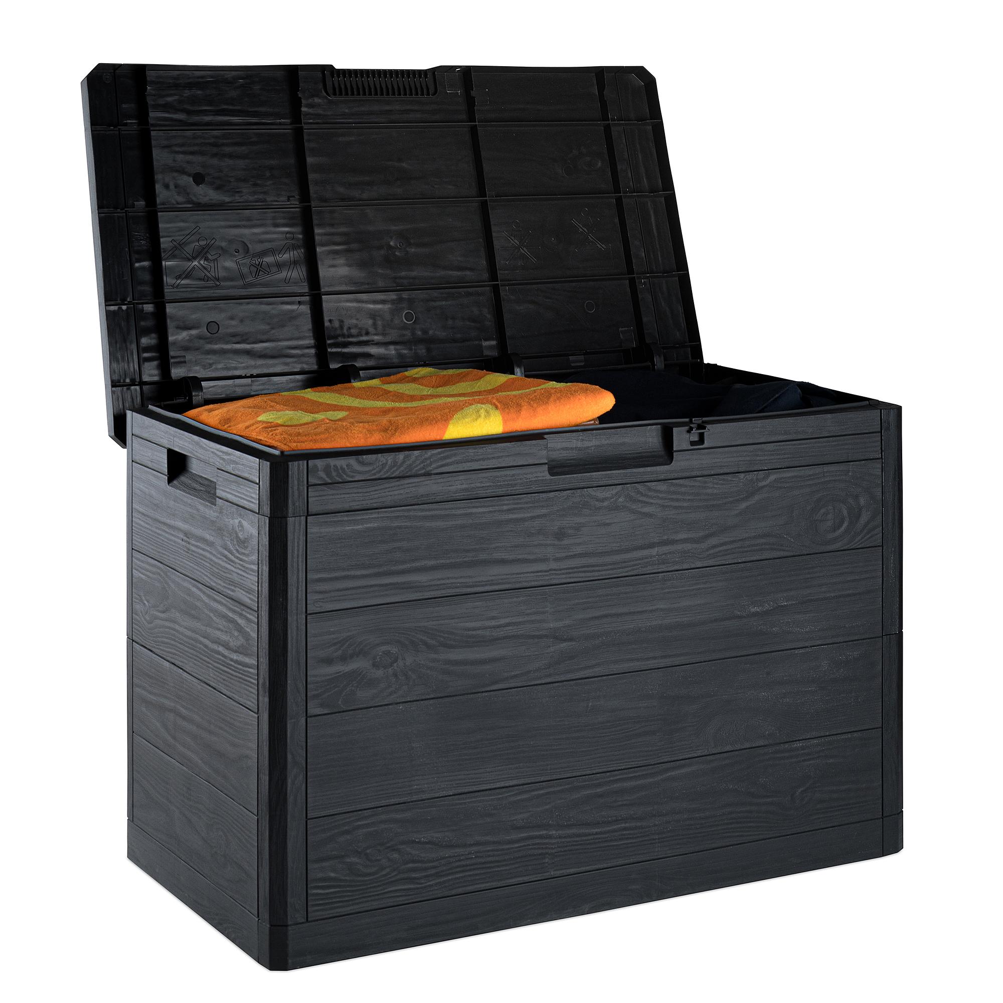 Gartenbox Woody's Multibox Schwarz 78 x 45 cm 4