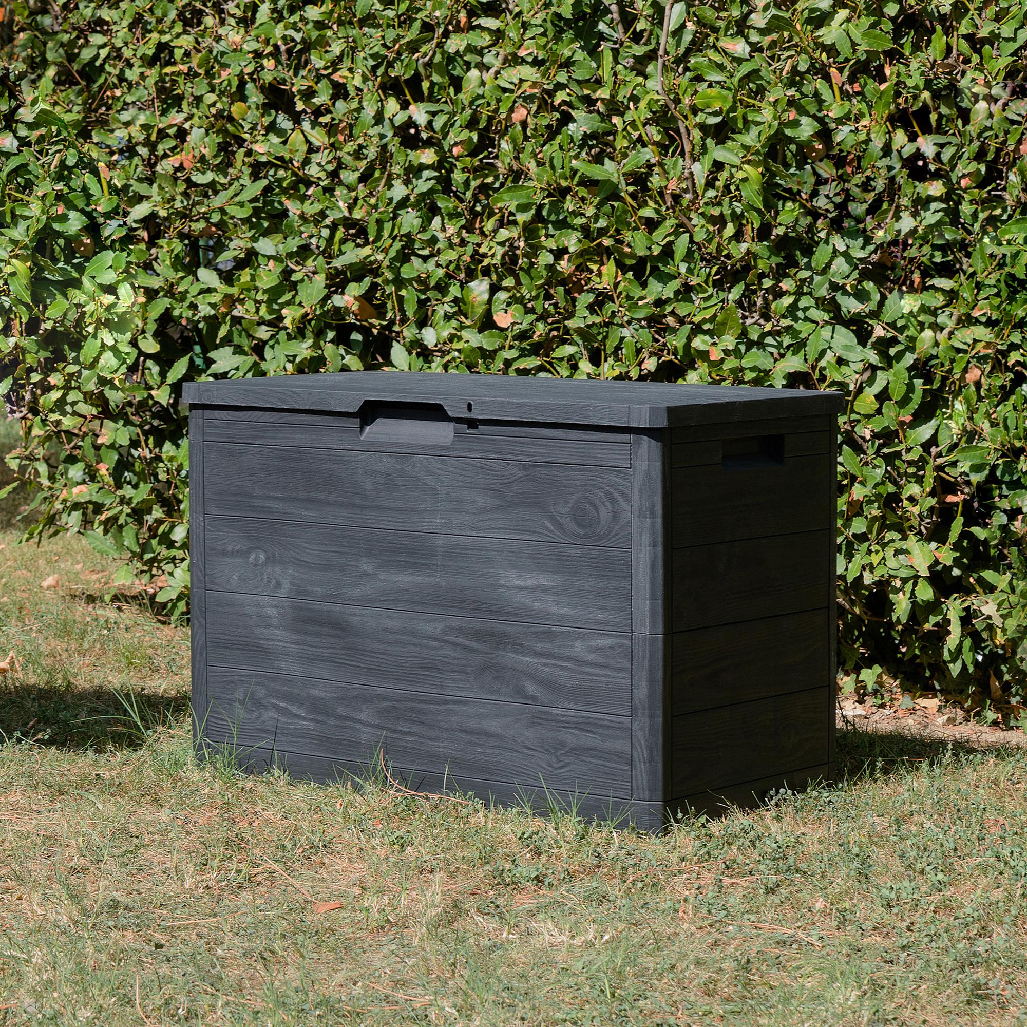 Gartenbox Woody's Multibox Schwarz 78 x 45 cm 1