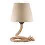 Tischleuchte Corda Mauli Baumwollstoff / Rattan 0