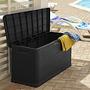 Gartenbox Woody's Multibox Schwarz 117 x 45 cm 2