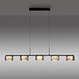 LED-Pendelleuchte Rika Typ B Klarglas / Eisen Schwarz 1