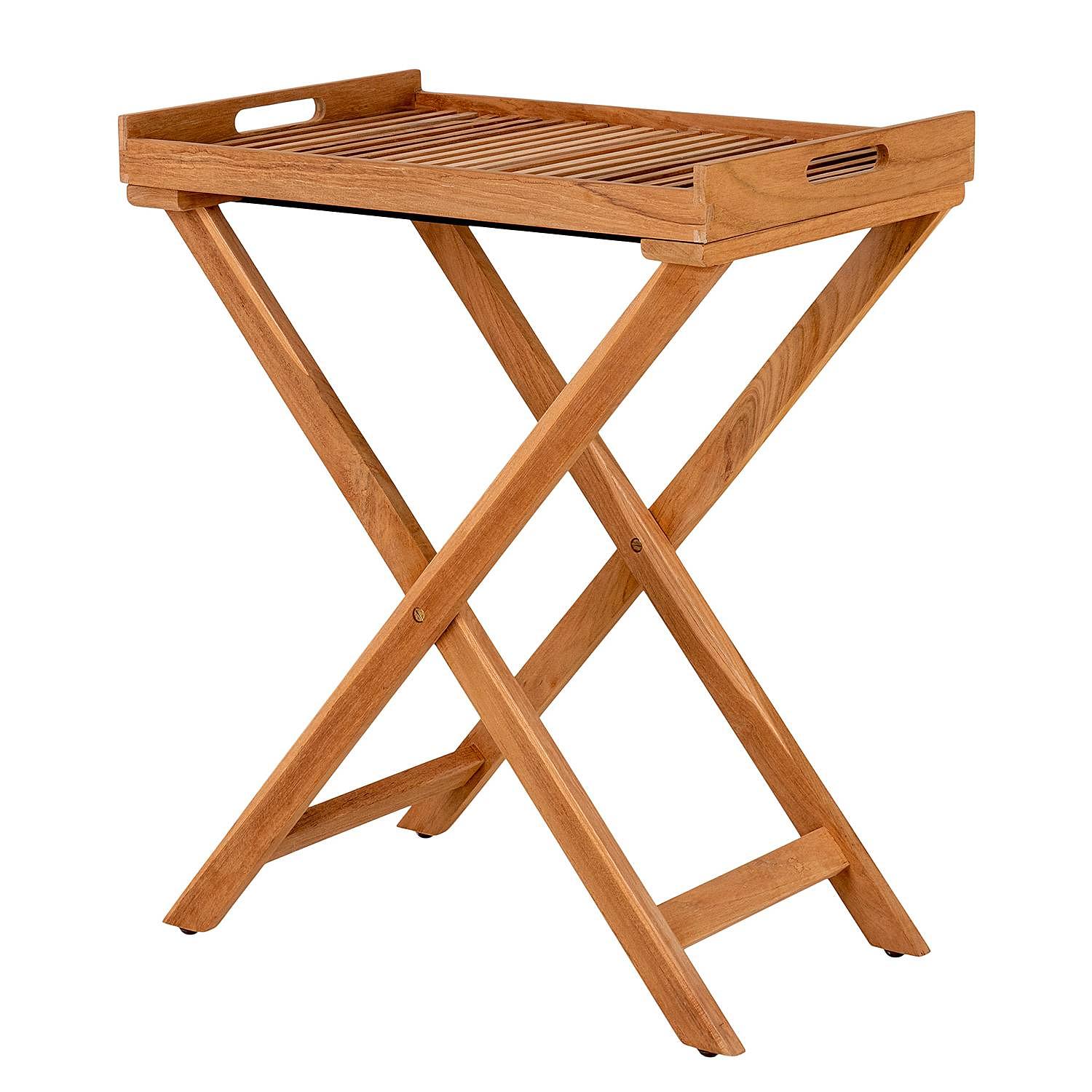 Massiver Tabletttisch Lhegri Teak 0
