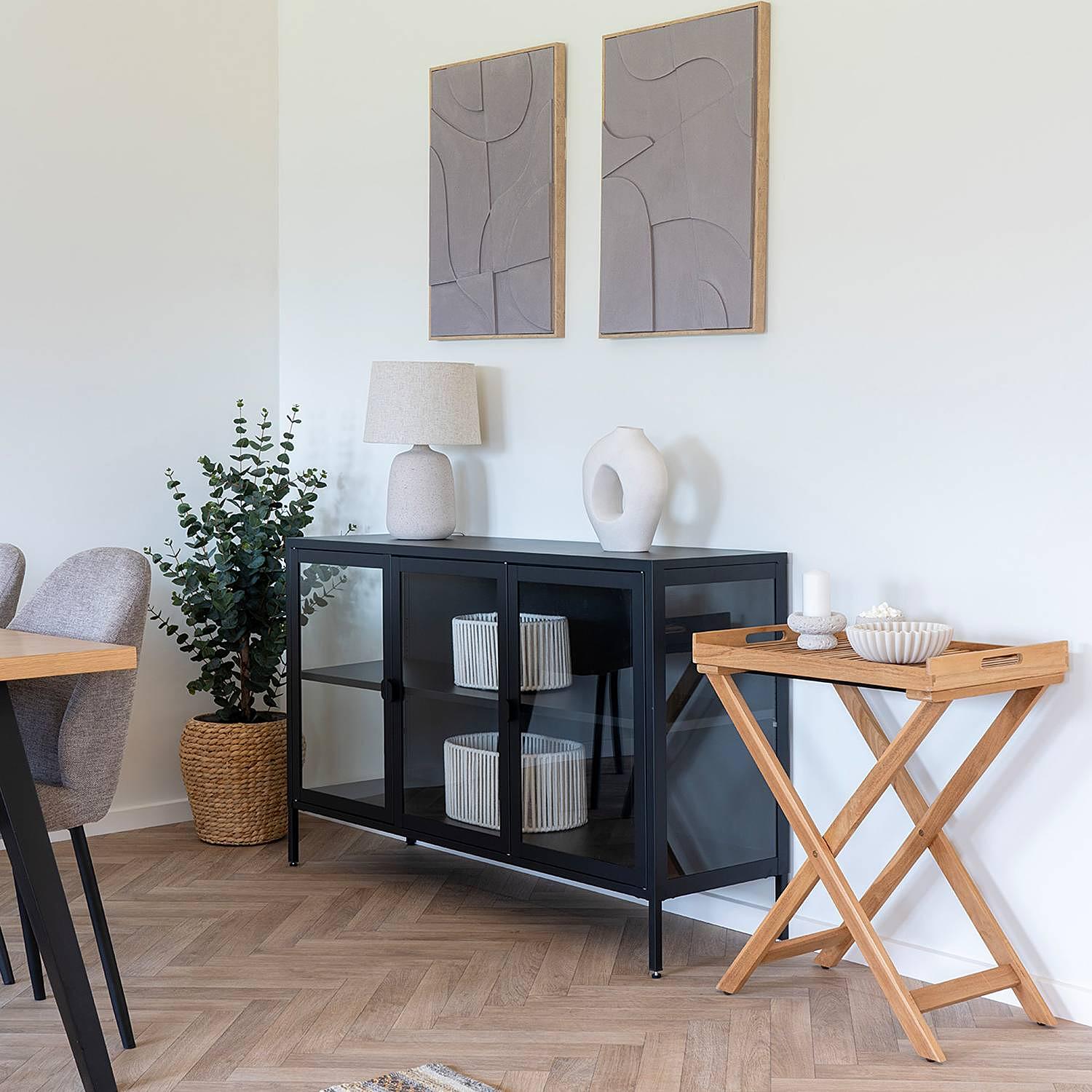 Massiver Tabletttisch Lhegri Teak 3