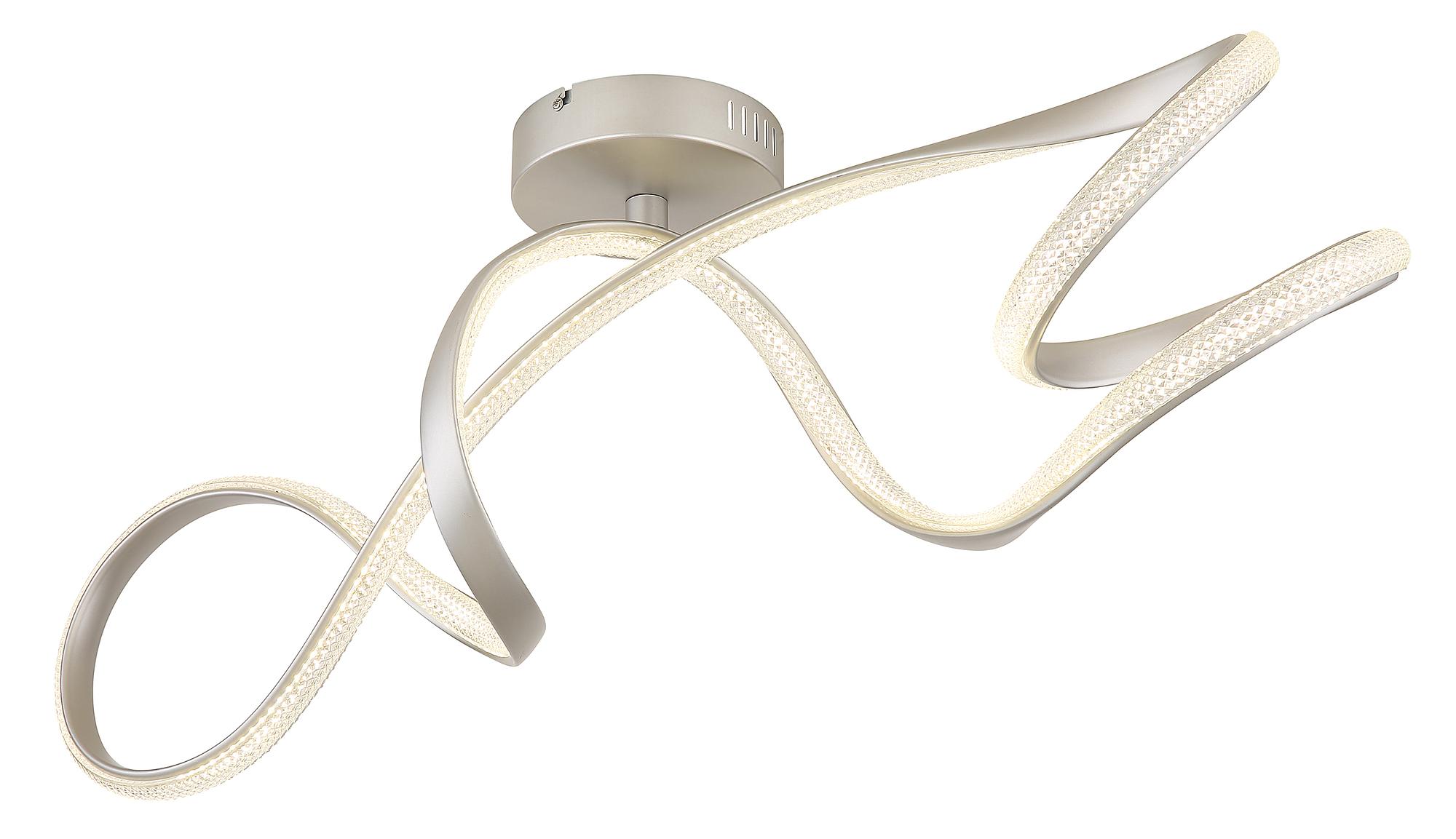 LED-Deckenleuchte Swirl Eisen / Acrylglas 1-flammig Silber 3