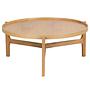 Couchtisch Klawock Echtholzfurnier Eiche Durchmesser: 74 cm 2
