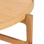 Couchtisch Klawock Echtholzfurnier Eiche Durchmesser: 74 cm 3