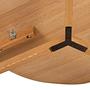 Couchtisch Klawock Echtholzfurnier Eiche Durchmesser: 74 cm 4