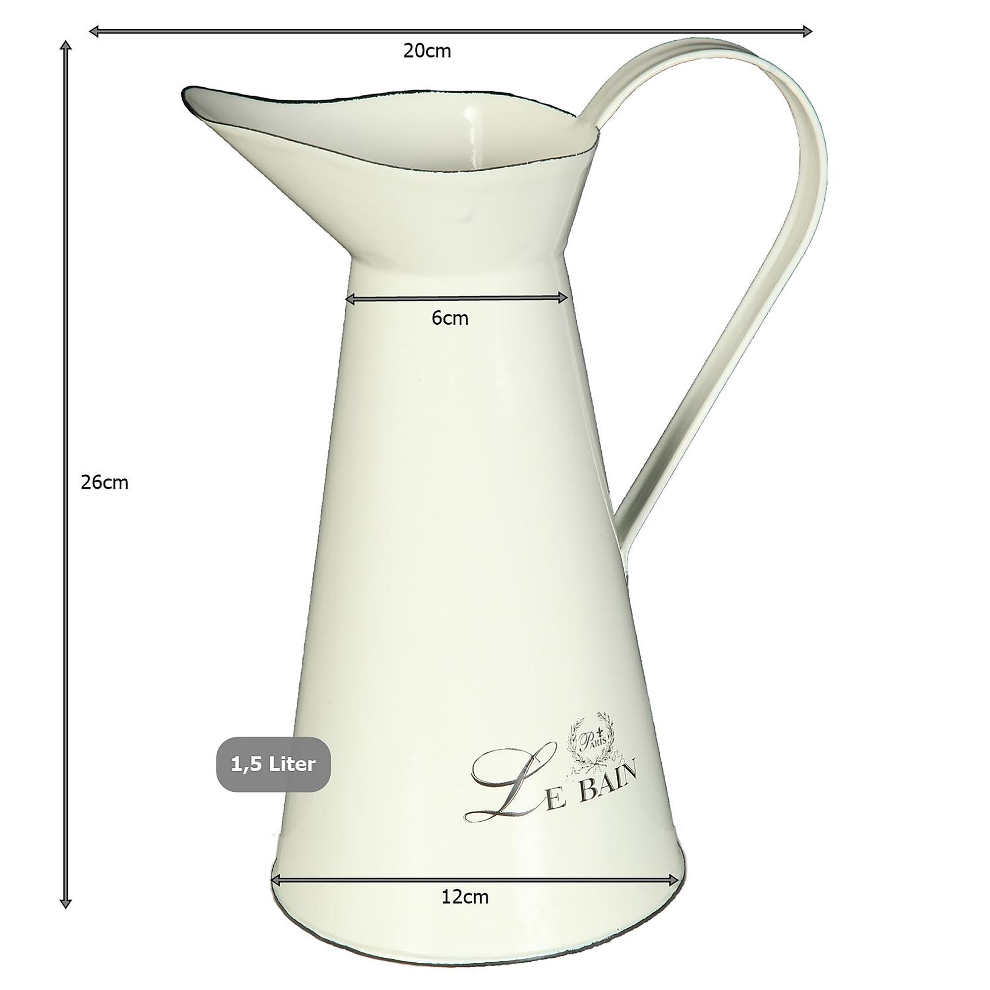 Krug Le Bain Emaille Creme 4