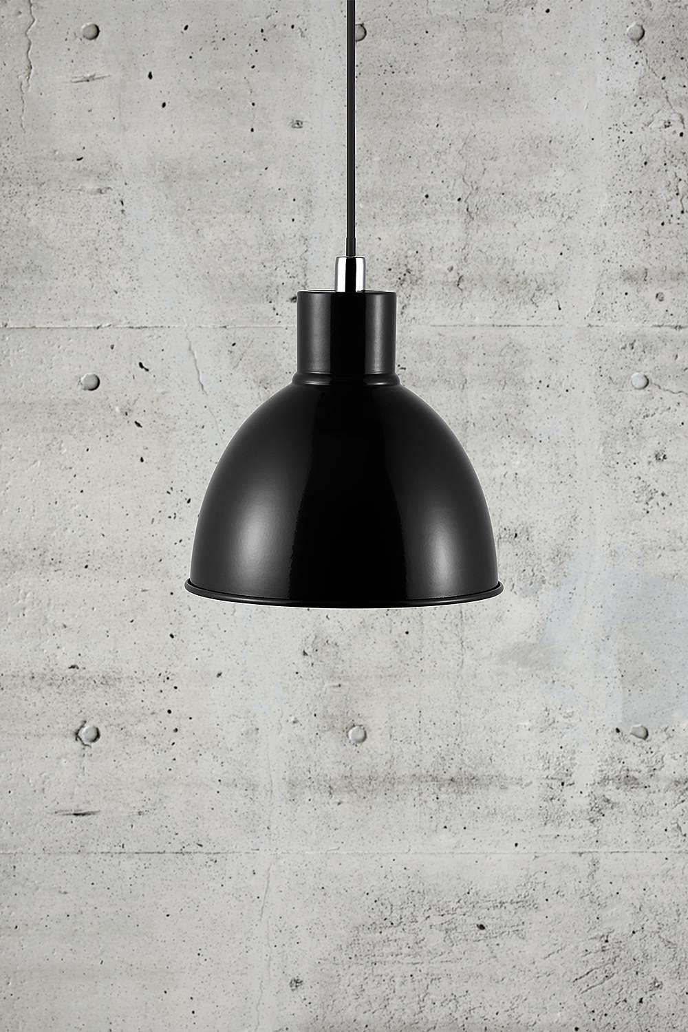 Pendelleuchte Pop Aluminium 1-flammig Schwarz 2