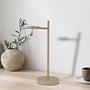LED-Tischleuchte Lupa Aluminium 1-flammig Beige 0