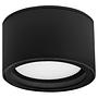 Außendeckenleuchte Focus Aluminium / Glas Schwarz 0