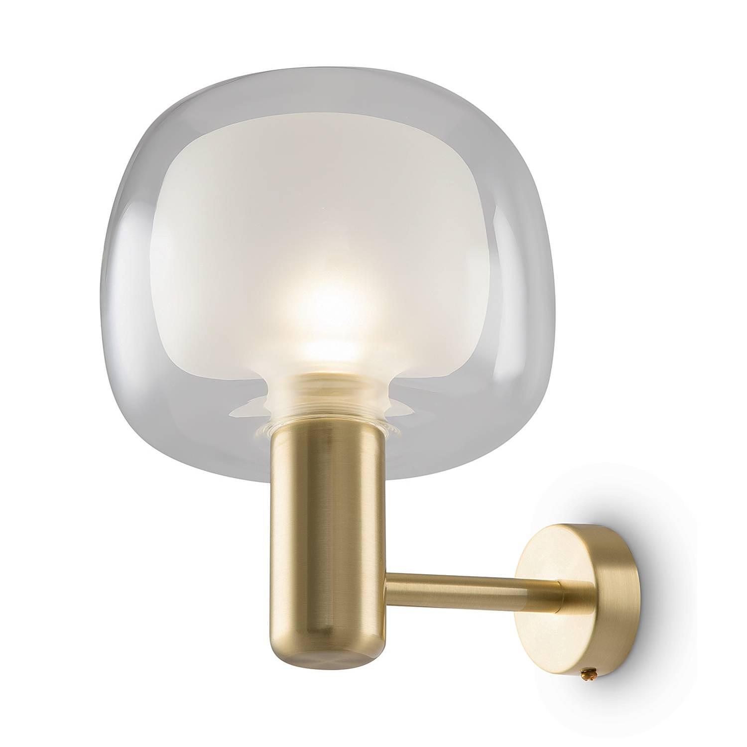 Wandleuchte Vision Klarglas / Aluminium 1-flammig 0