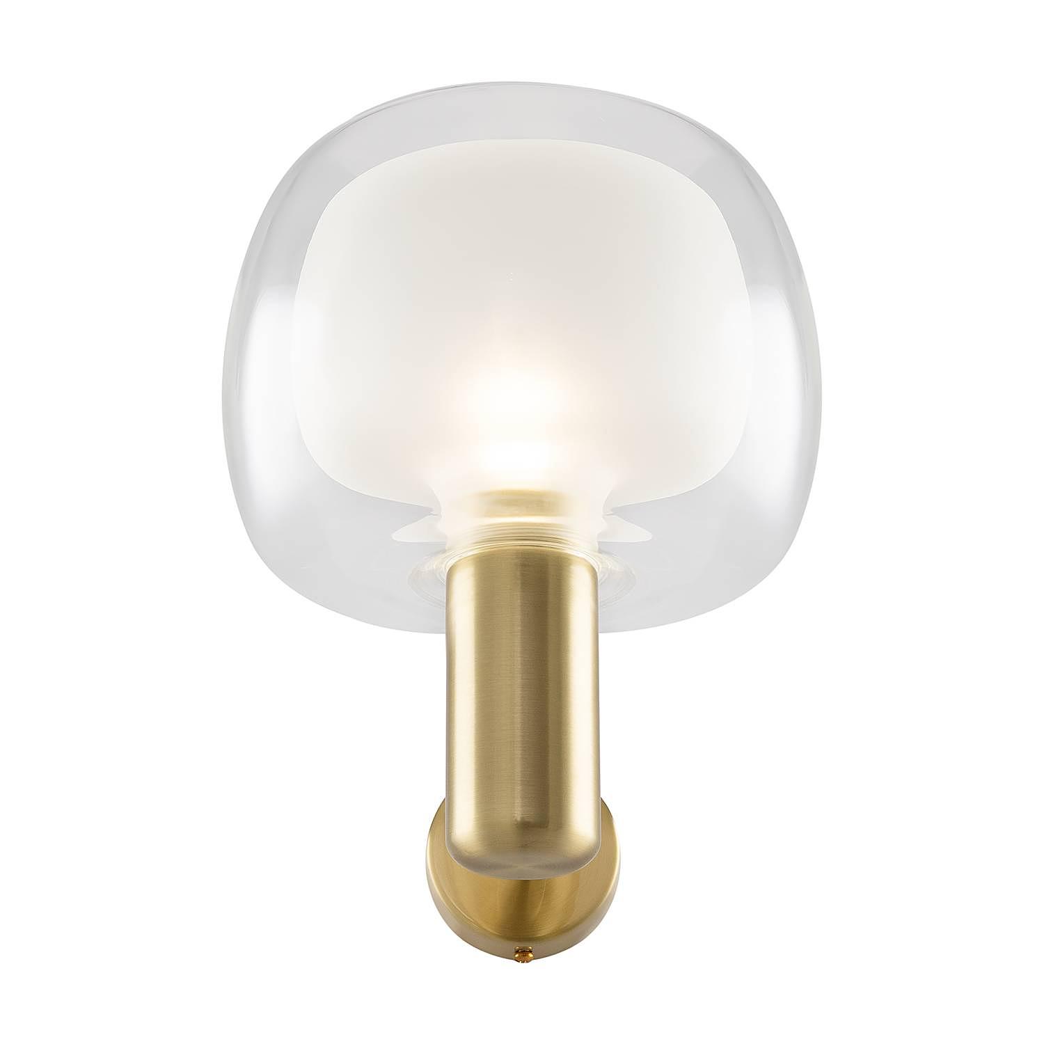 Wandleuchte Vision Klarglas / Aluminium 1-flammig 1