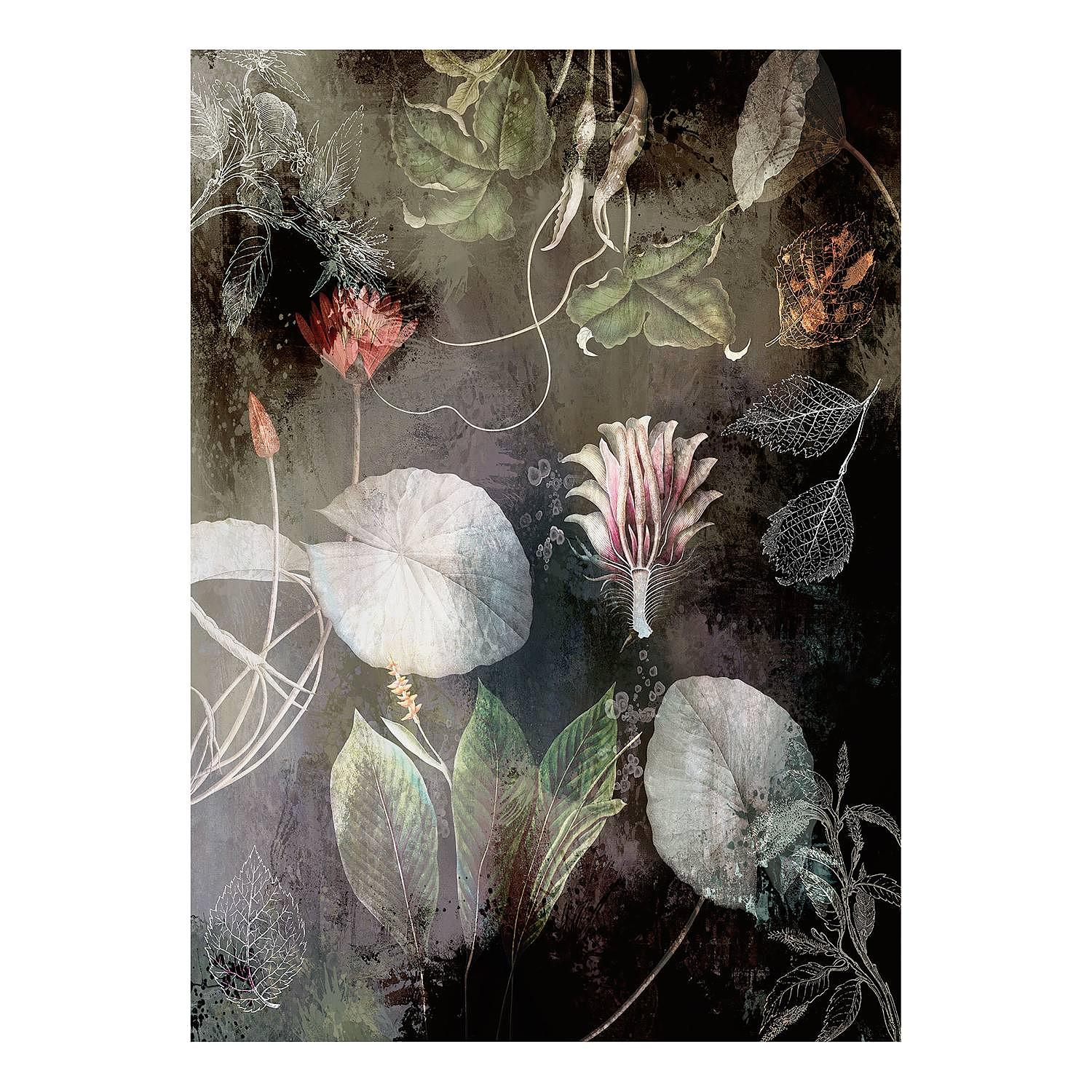 Vlies Fototapete Night Flowers Vlies Mehrfarbig 1