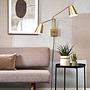 Wandleuchte Bremen Eisen Gold 2-flammig 4