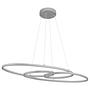 LED-Pendelleuchte Spira Acrylglas / Eisen 1-flammig Silber 4