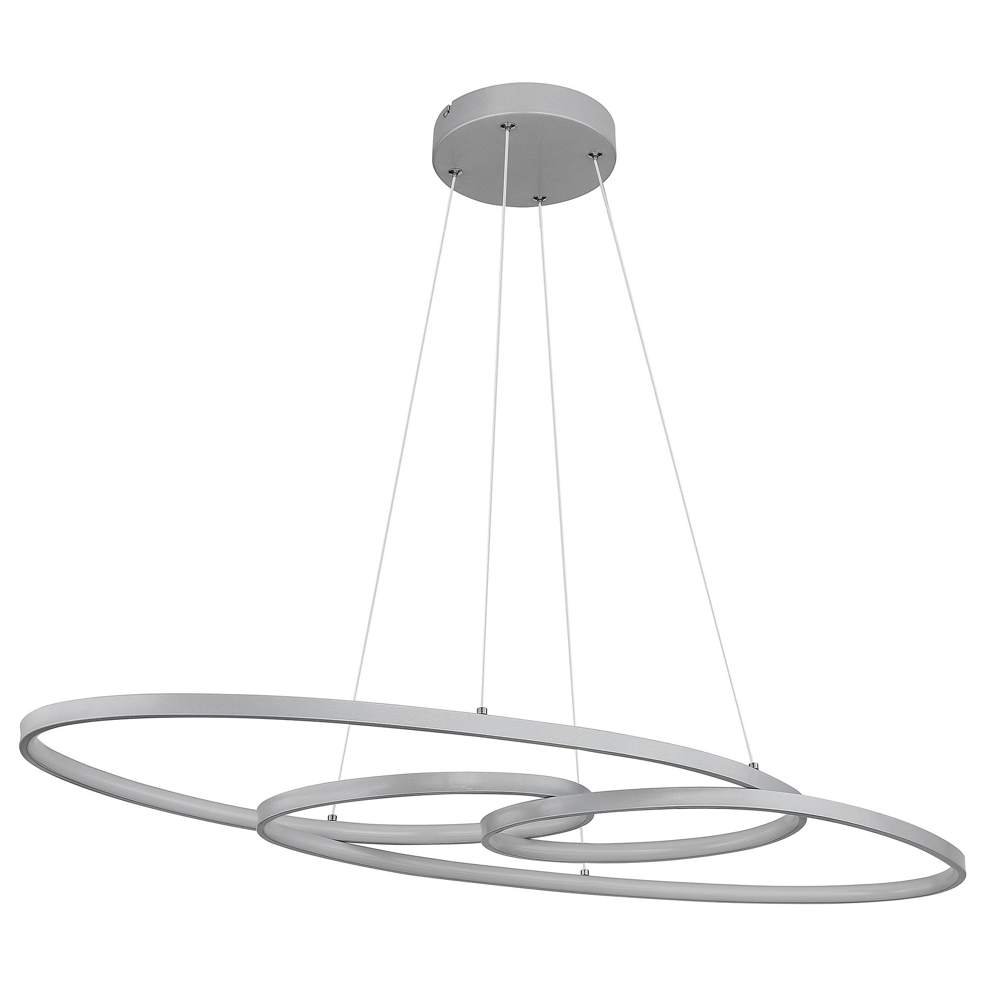 LED-Pendelleuchte Spira Acrylglas / Eisen 1-flammig Silber 4