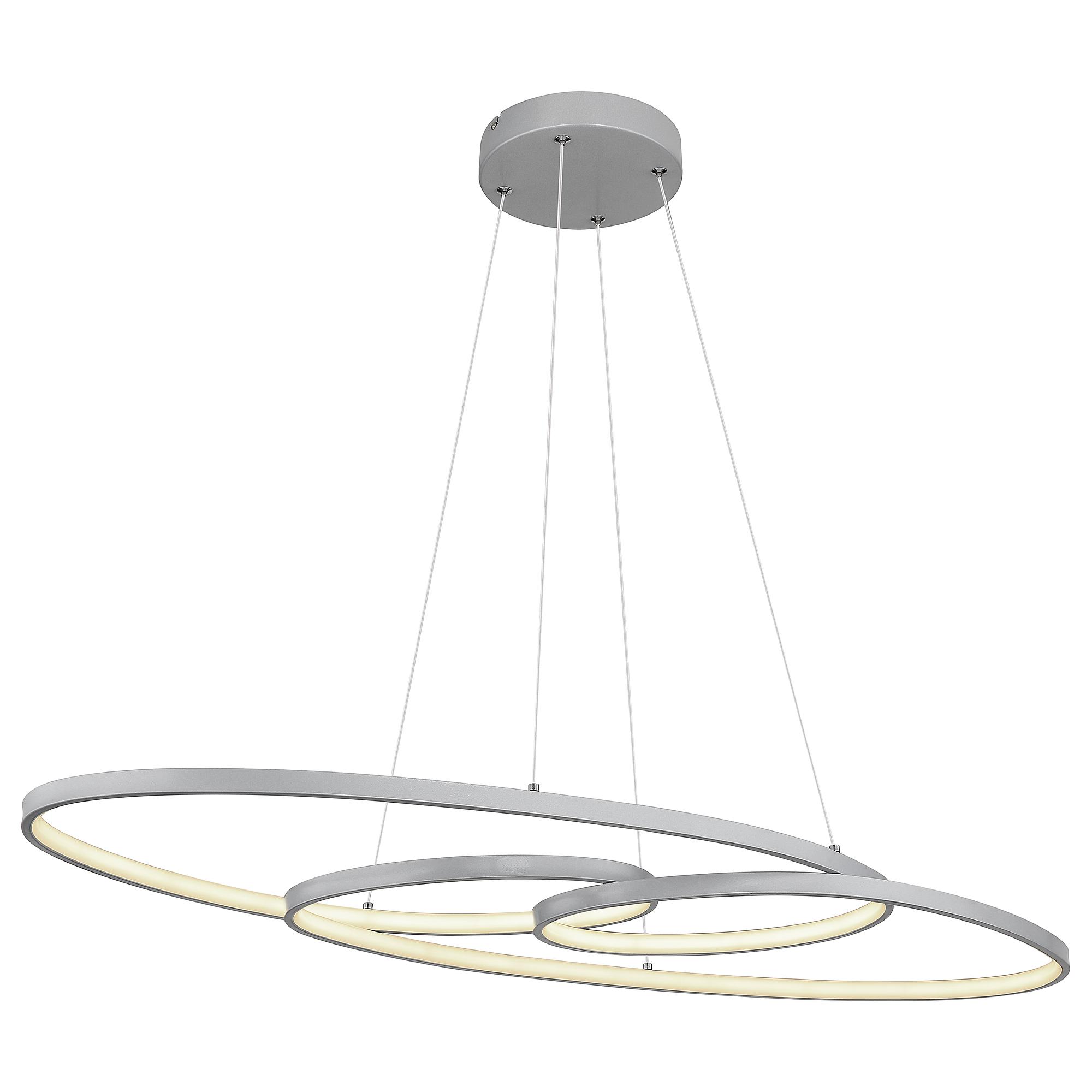 LED-Pendelleuchte Spira Acrylglas / Eisen 1-flammig Silber 3