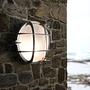Wandleuchte Polperro Klarglas / Messing 1-flammig Silber 2