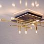 Näve Ancona Aluminium Deckenleuchte Schwarz Gold 1