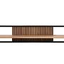 Wandboard Karoma Akazie teilmassiv / Metall Braun / Schwarz 3