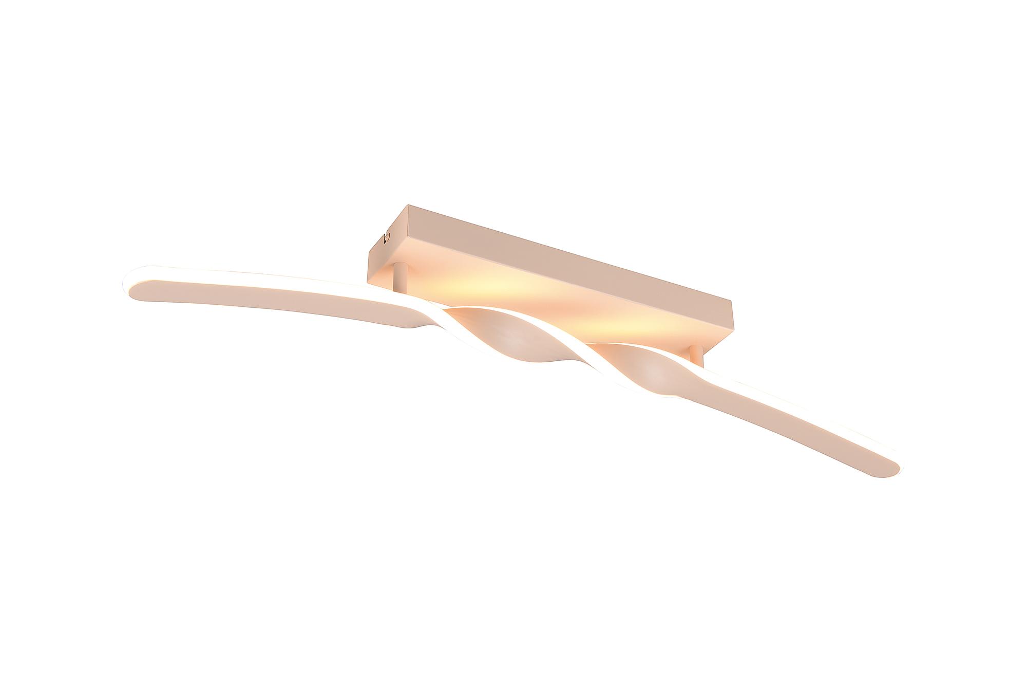 LED-Deckenleuchte Ginko Eisen / Silikon 1-flammig Beige 3