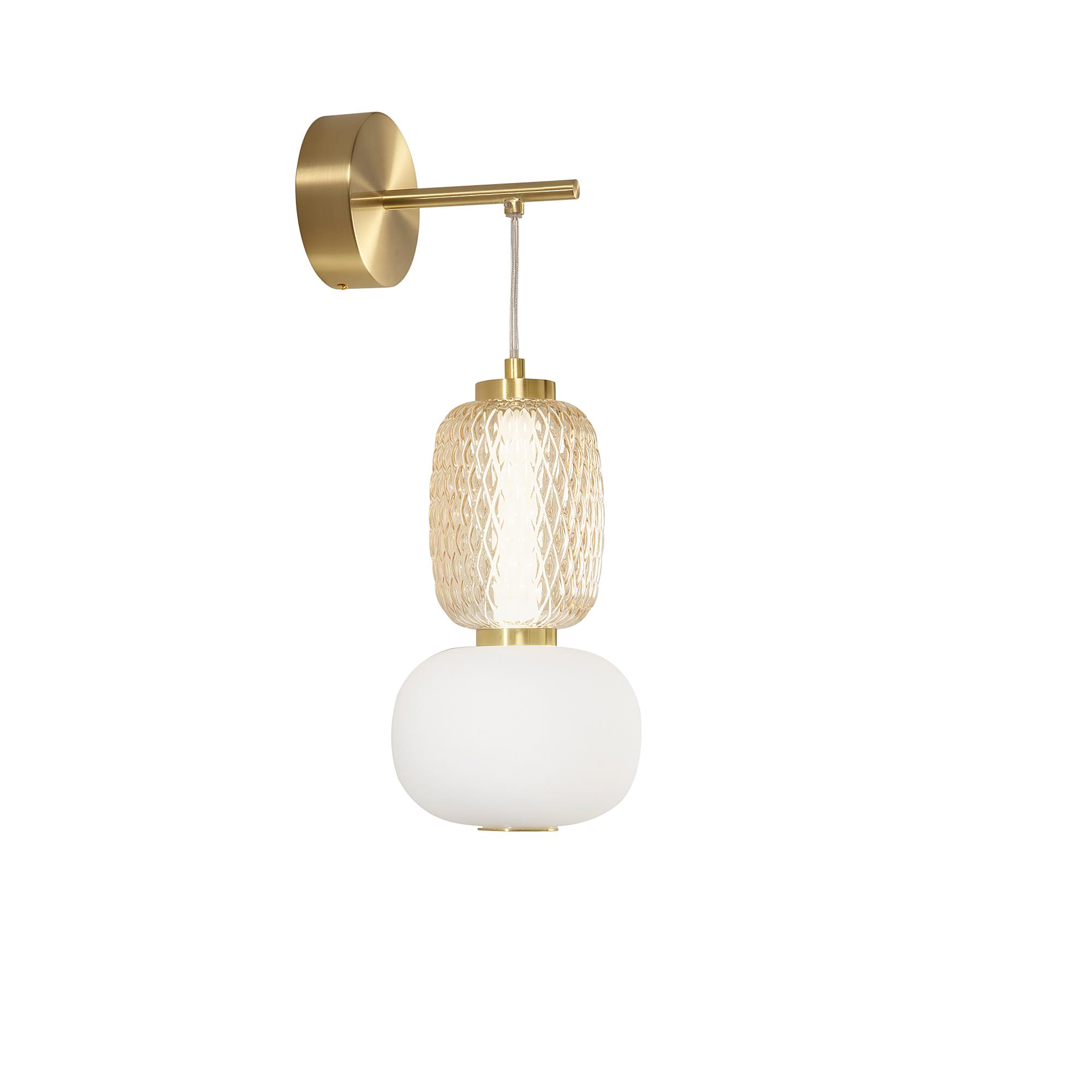 LED-Wandleuchte Totem Klarglas / Aluminium 1-flammig 3