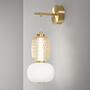 LED-Wandleuchte Totem Klarglas / Aluminium 1-flammig 1