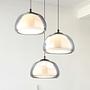 Globo Lighting LED-Pendelleuchte Avila Rund Eisen Schwarz 0