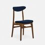 200-190 Stuhl Holz Samt Indigo 1