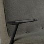 366 Sofa 2-Sitzer Metall Bouclé Grau 1