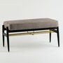 90-piece wooden bank fabric grey 0