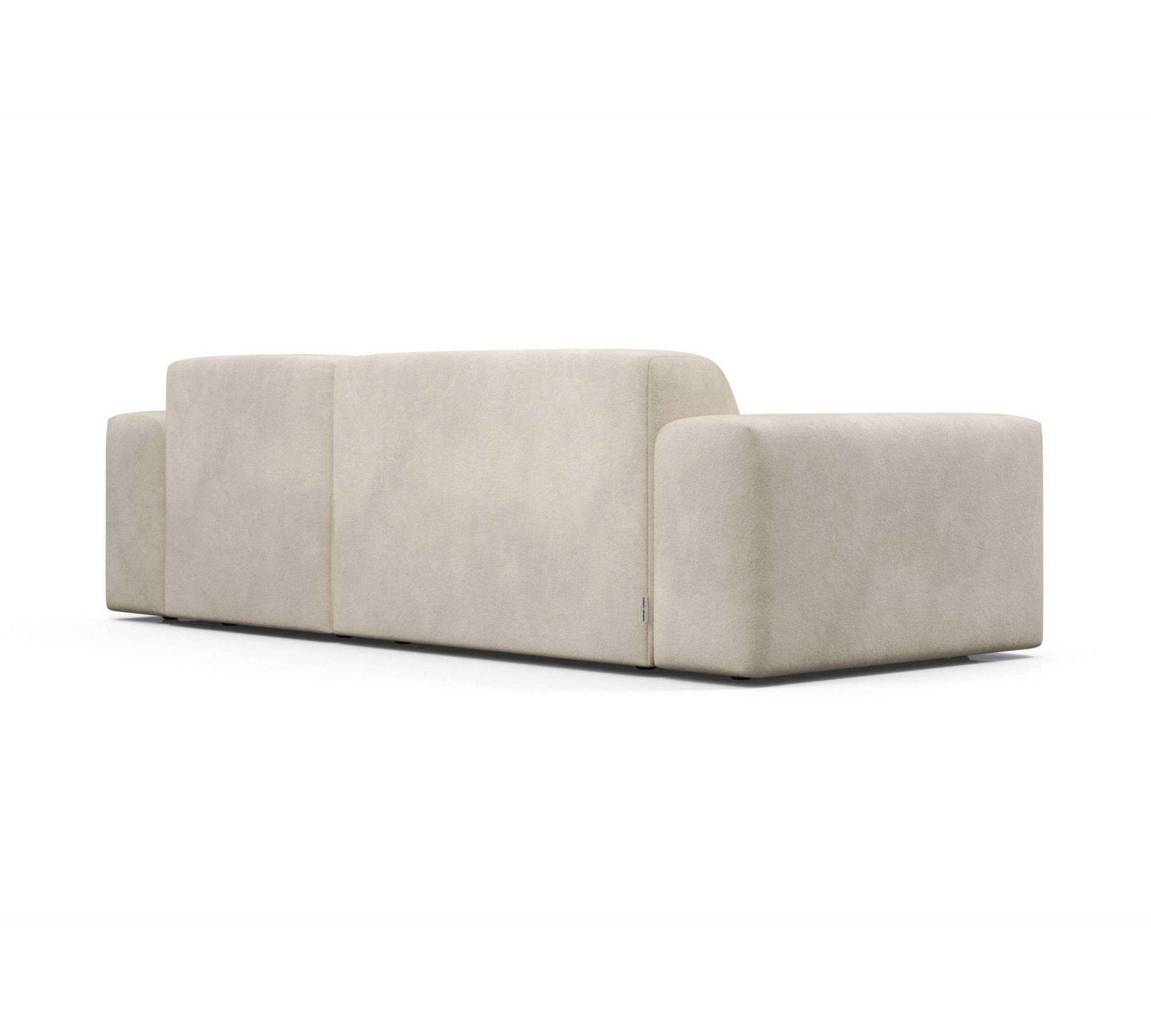 2-Sitzer Karen Récamiere Rechts Samt Beige 6