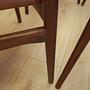 Set of six teak chairs 1970s 12