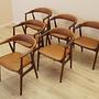 Sechser-Set Teak-Stühle 1970er Jahre 3