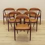 Sechser-Set Teak-Stühle 1970er Jahre 1