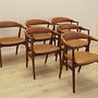 Sechser-Set Teak-Stühle 1970er Jahre 2