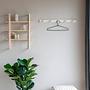 Abano Wall Coat Rack Solid Poplar Natural 2