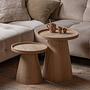 Culai Side Table Pine Semi-Solid Ø45 cm 2