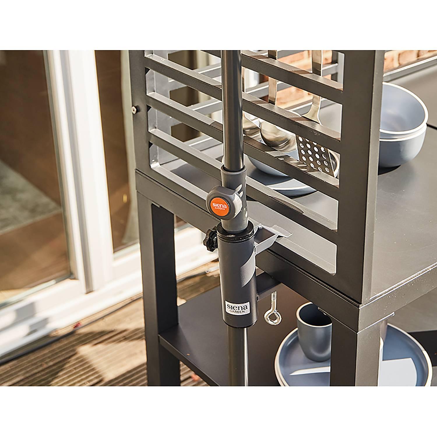 Universal Balcony Umbrella Clamp Steel Black 2
