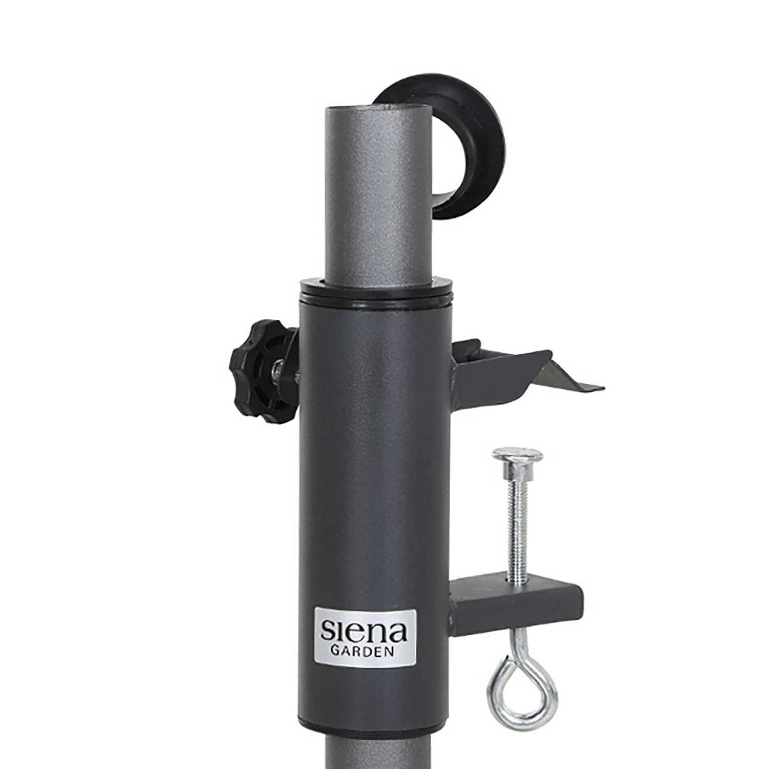 Universal Balcony Umbrella Clamp Steel Black 3