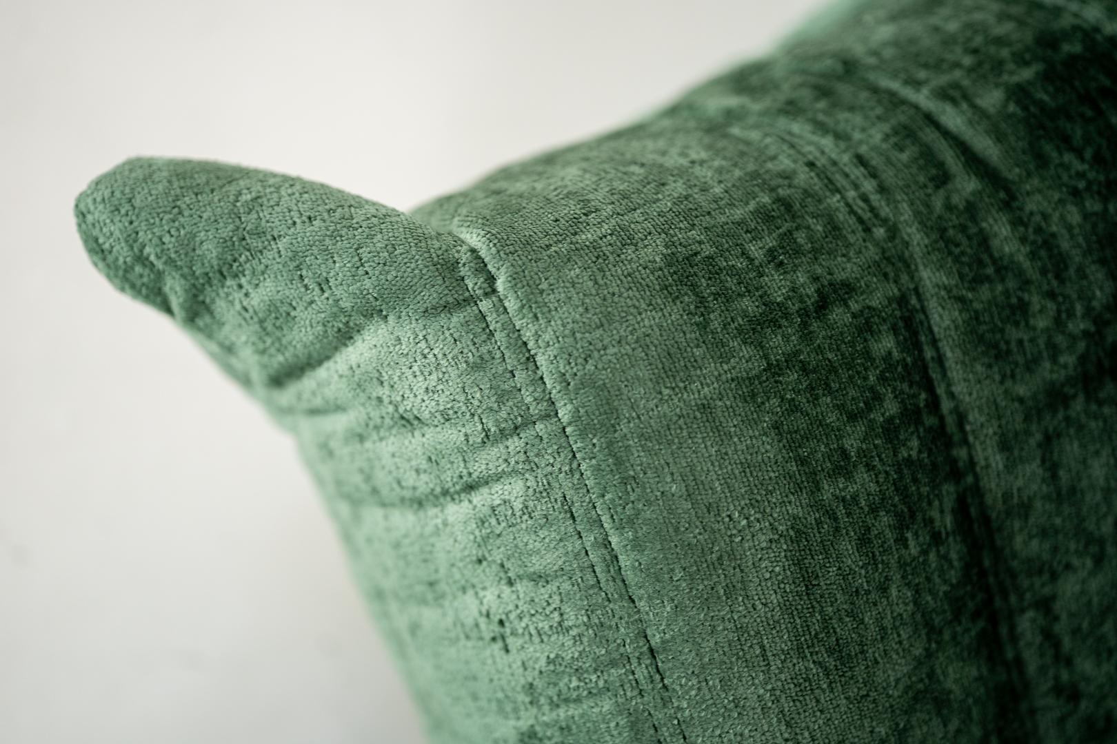 Togo Sofa 3-Sitzer Washed Samt Forest Grün 4