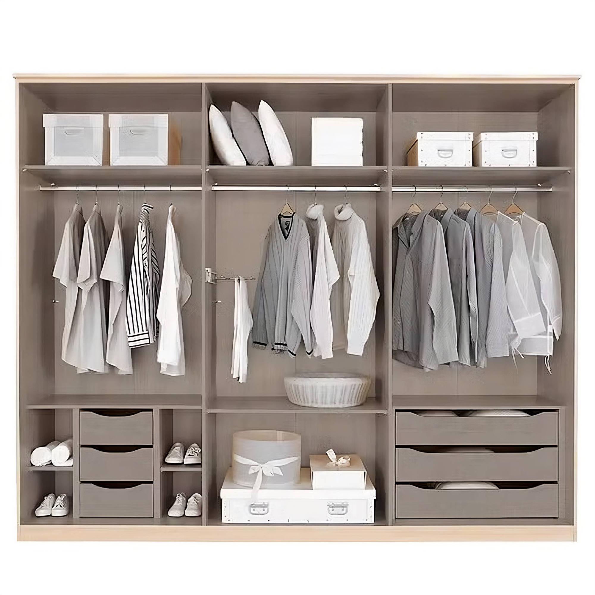 Einlegeboden Crato 3er-Set Braun Holzwerkstoff 1