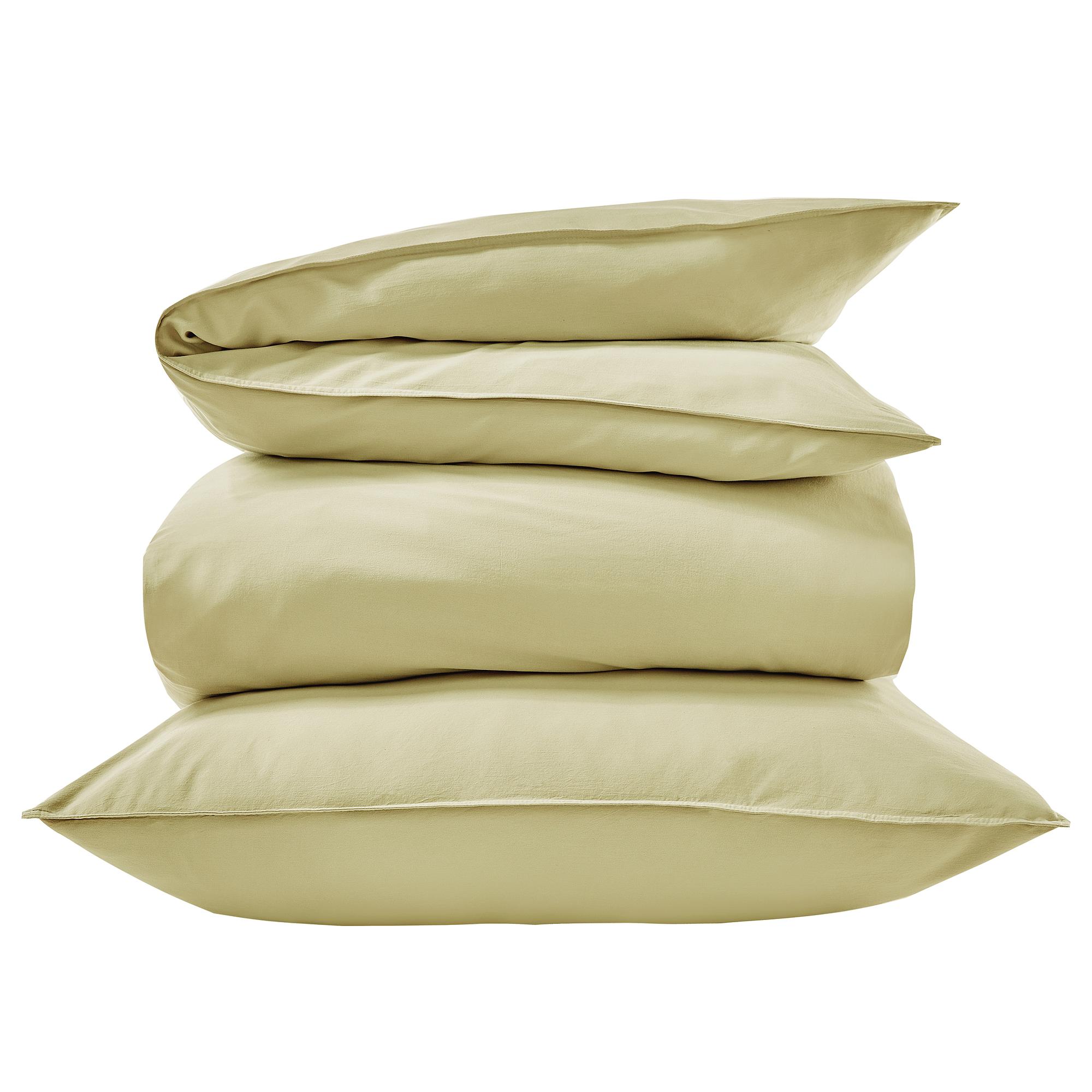 Mako-Satin Bettwäsche NIGHTLIFE DELUXE Baumwolle Olivgrün 0