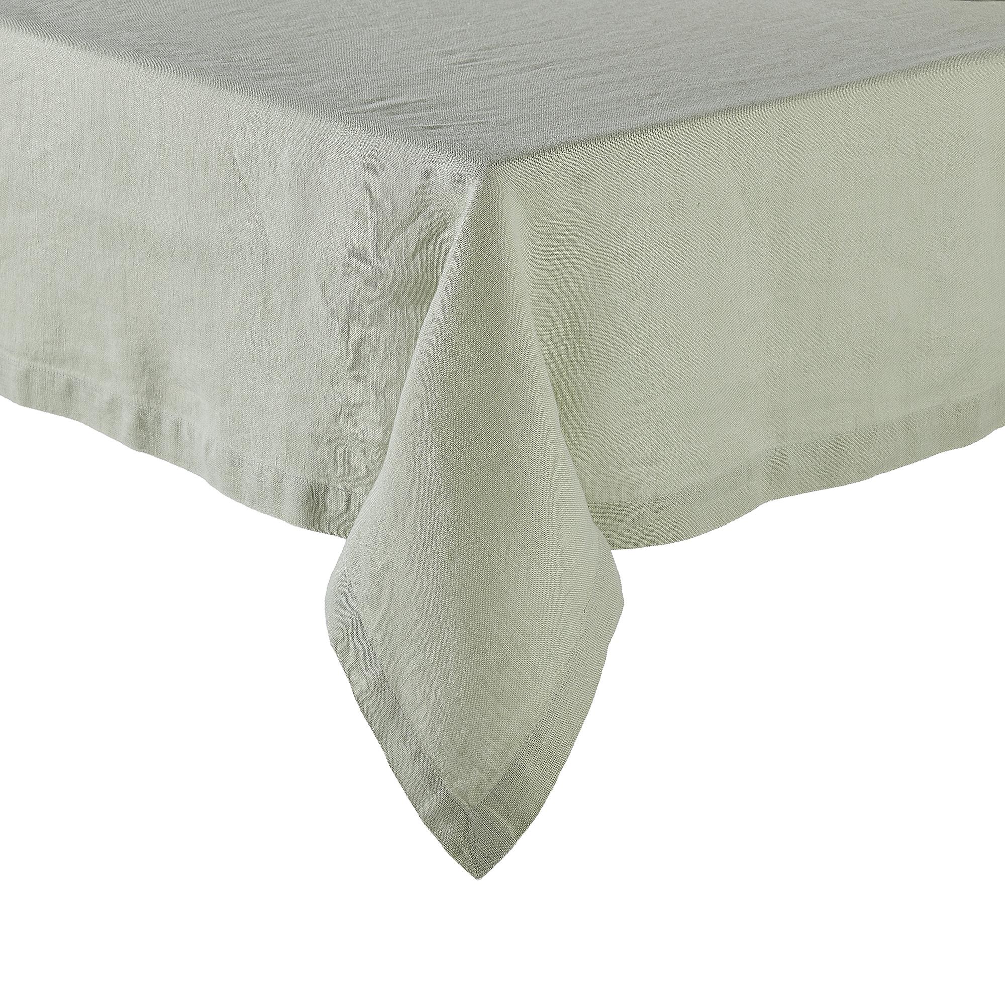 Tischdecke RIGA Leinen Salbei Salbei 160 x 300 cm 0