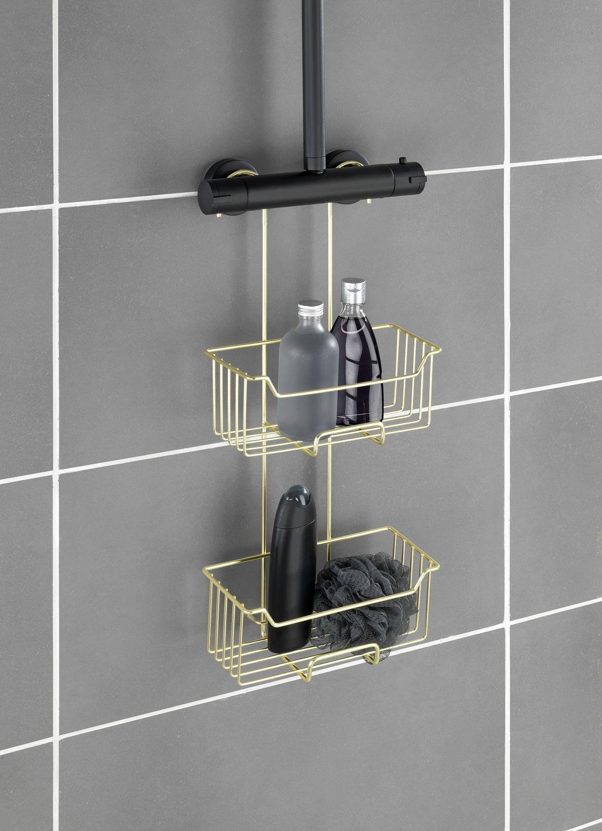 Duschablage Milo Edelstahl / Polyethylen Gold Höhe: 55 cm 3