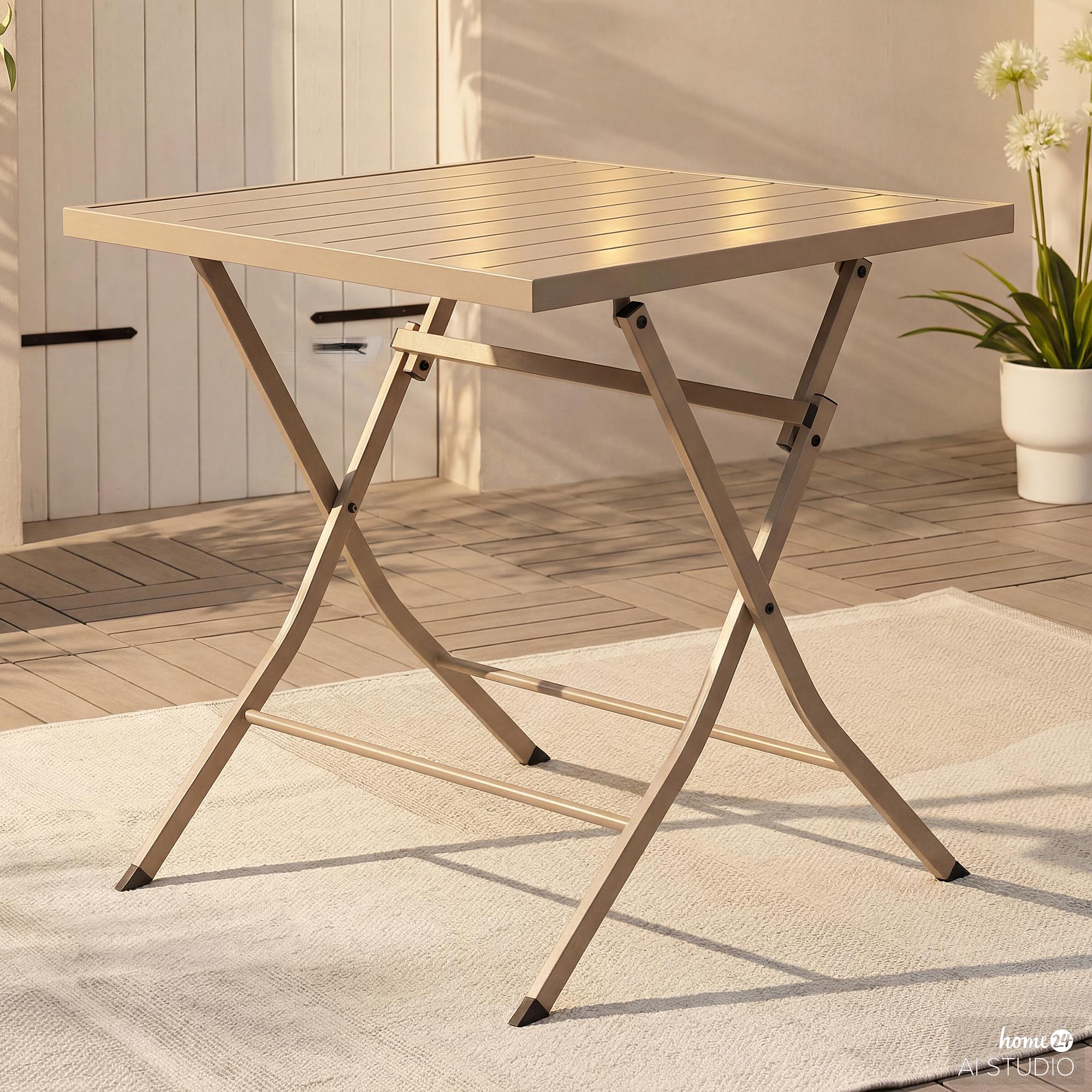 Klapptisch Kovo Stahl Taupe 1