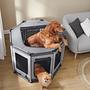 Hundeschlafbox Retok Stahl / PVC Dunkelgrau 2