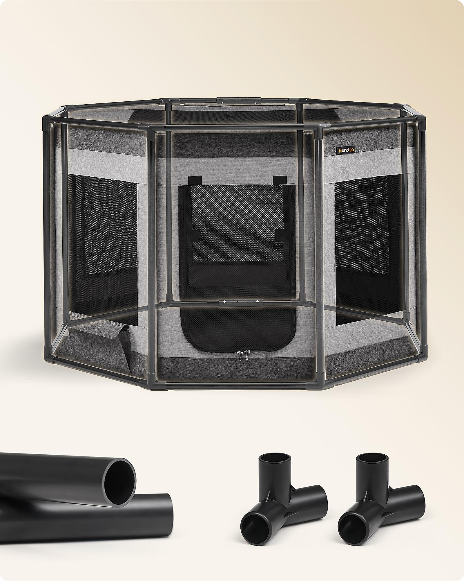 Hundeschlafbox Retok Stahl / PVC Dunkelgrau 4