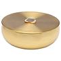 Aufbewahrungsdose Shine Stahl Gold Durchmesser: 24 cm 0